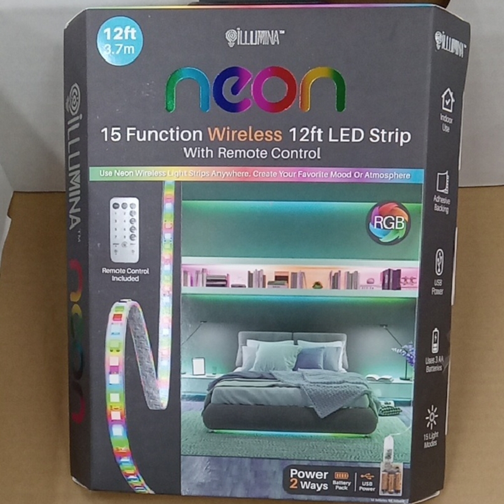 Illumina 12ft RGB LED Strip with Remote